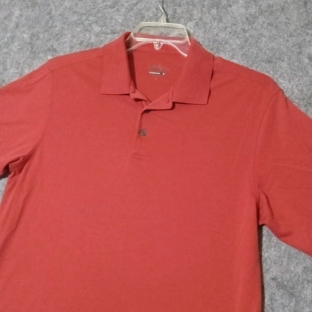 Walter Hagen Polo Shirt Mens M Red Hydro-Dri Pima Cotton Blend Golf Tee